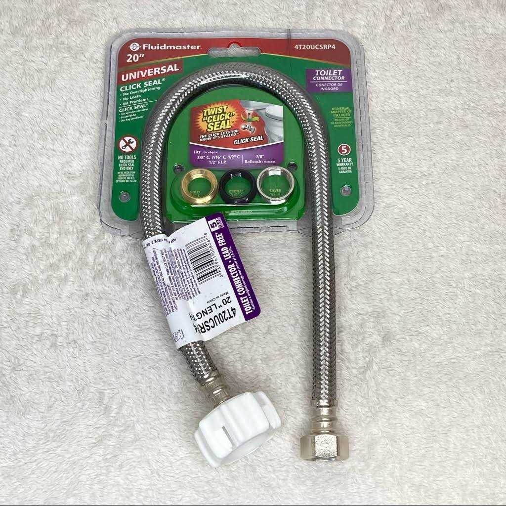 Fluidmaster 4t20ucsrp4 Universal Click Seal 20 inch Toilet Connector - Cheap Fitting
