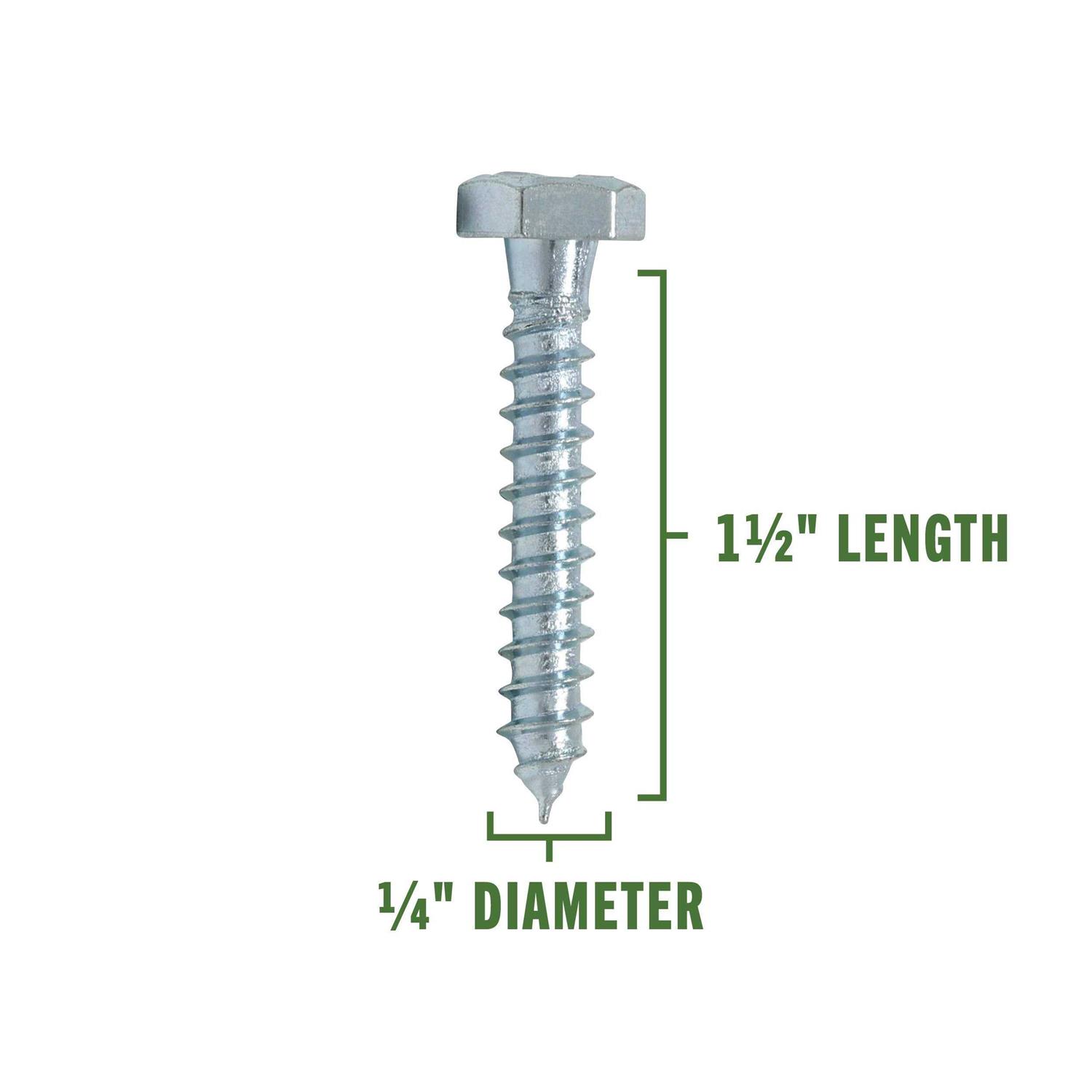 Hillman Zinc Hex Lag Screw - Cheap Fitting