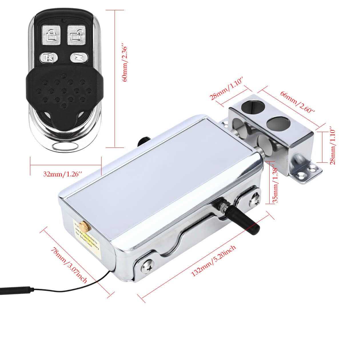 Electronic Deadbolt Door Lock, Remote Control Door Lock Anti-Theft Home Security Keyless Smart Hidden Door Lock with Remote Control and Smartphone - Cheap Fitting