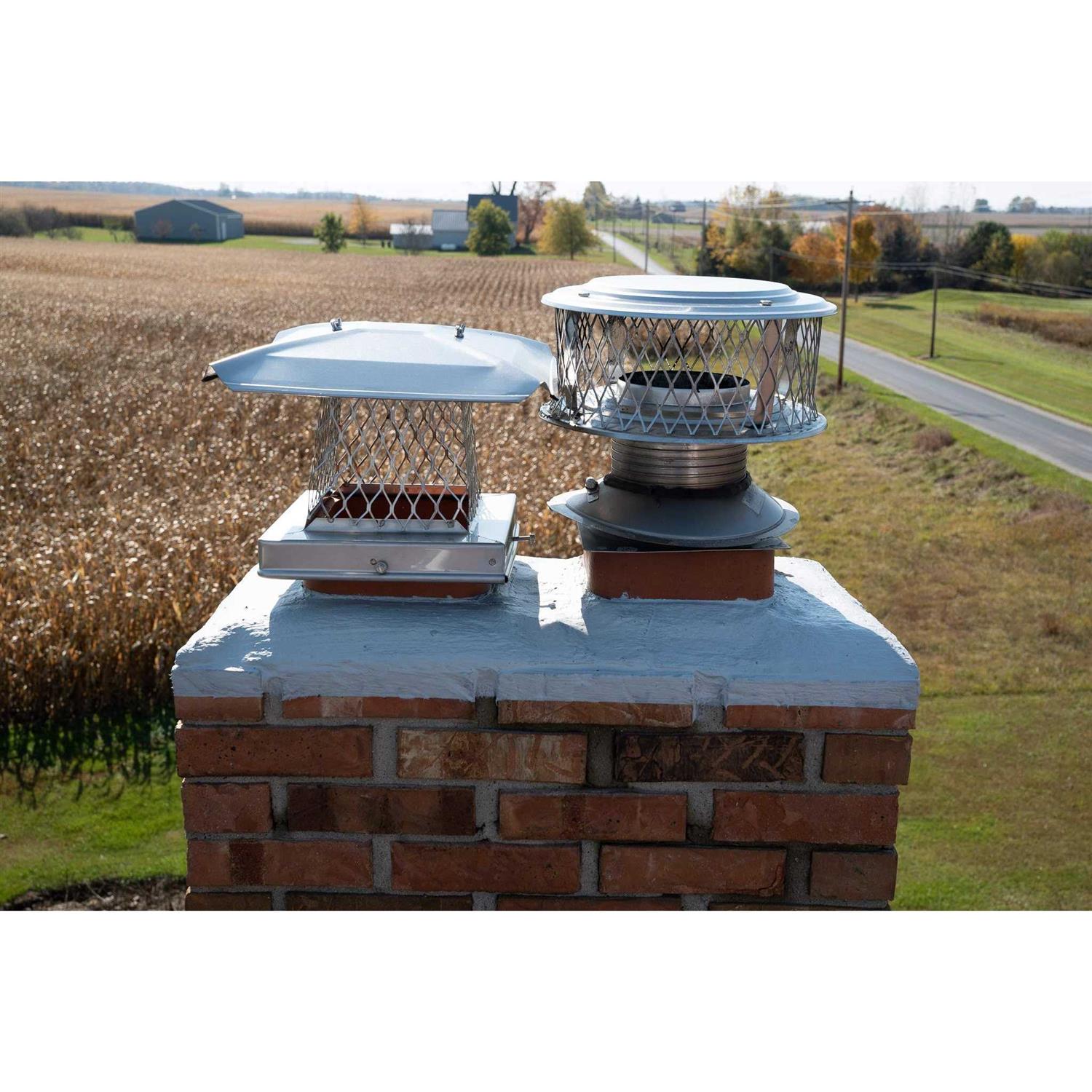 MasonryDefender Chimney Crown Sealer Brushable Sealant Fixes Cracked Chimney Tops & Prevents Chimney Leaks - Cheap Fitting