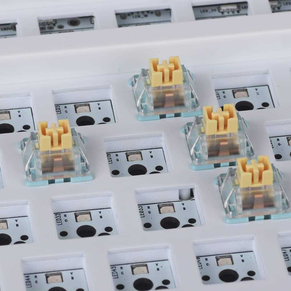 EPOMAKER Sea Salt Mechanical Keyboard Switches Set Pre-Lubed Linear Switch with LED Slot - Cheap Fitting