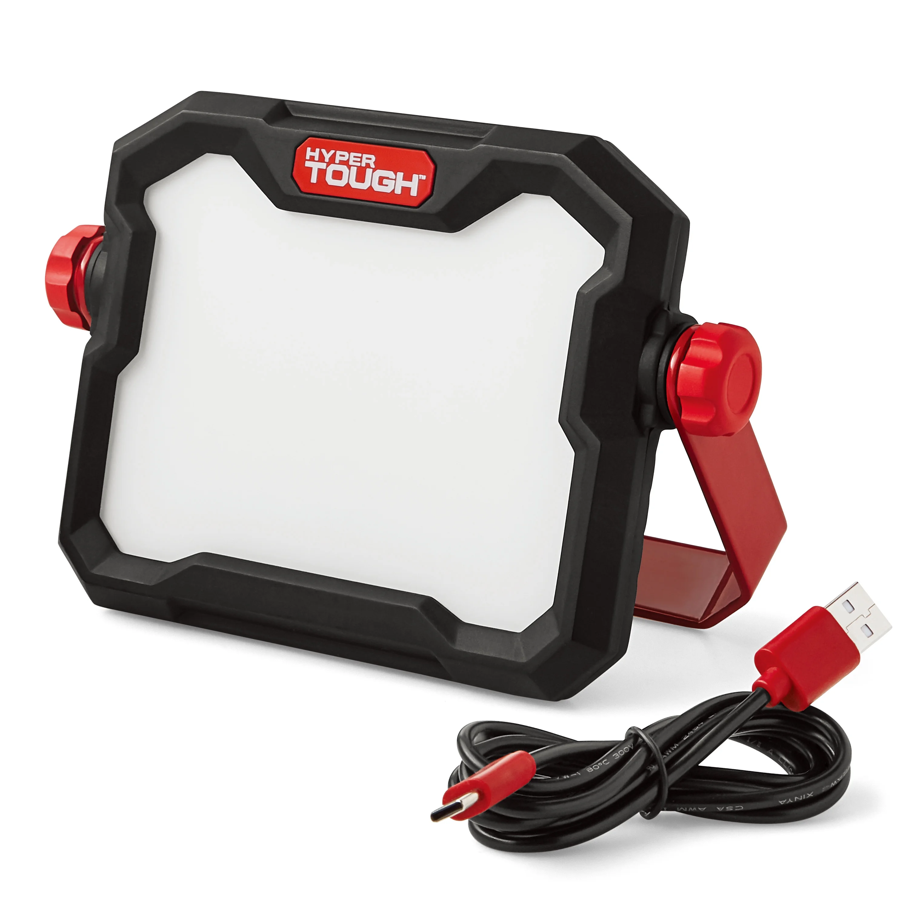 Hyper Tough 50W LED 5000 Lumen Rechargeable Free Standing Light, Handheld Portable Work Light - Cheap Fitting