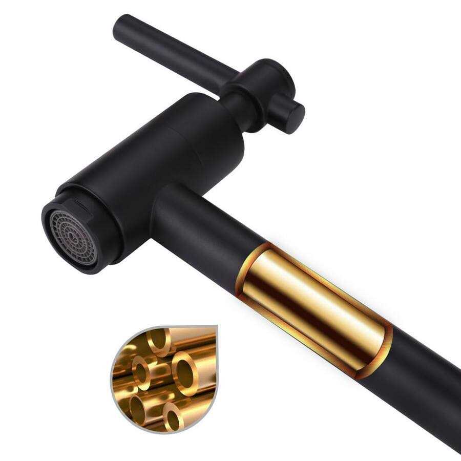 WOWOW Wall Mounted Pot Filler Faucet in Brushed Nickel - Cheap Fitting