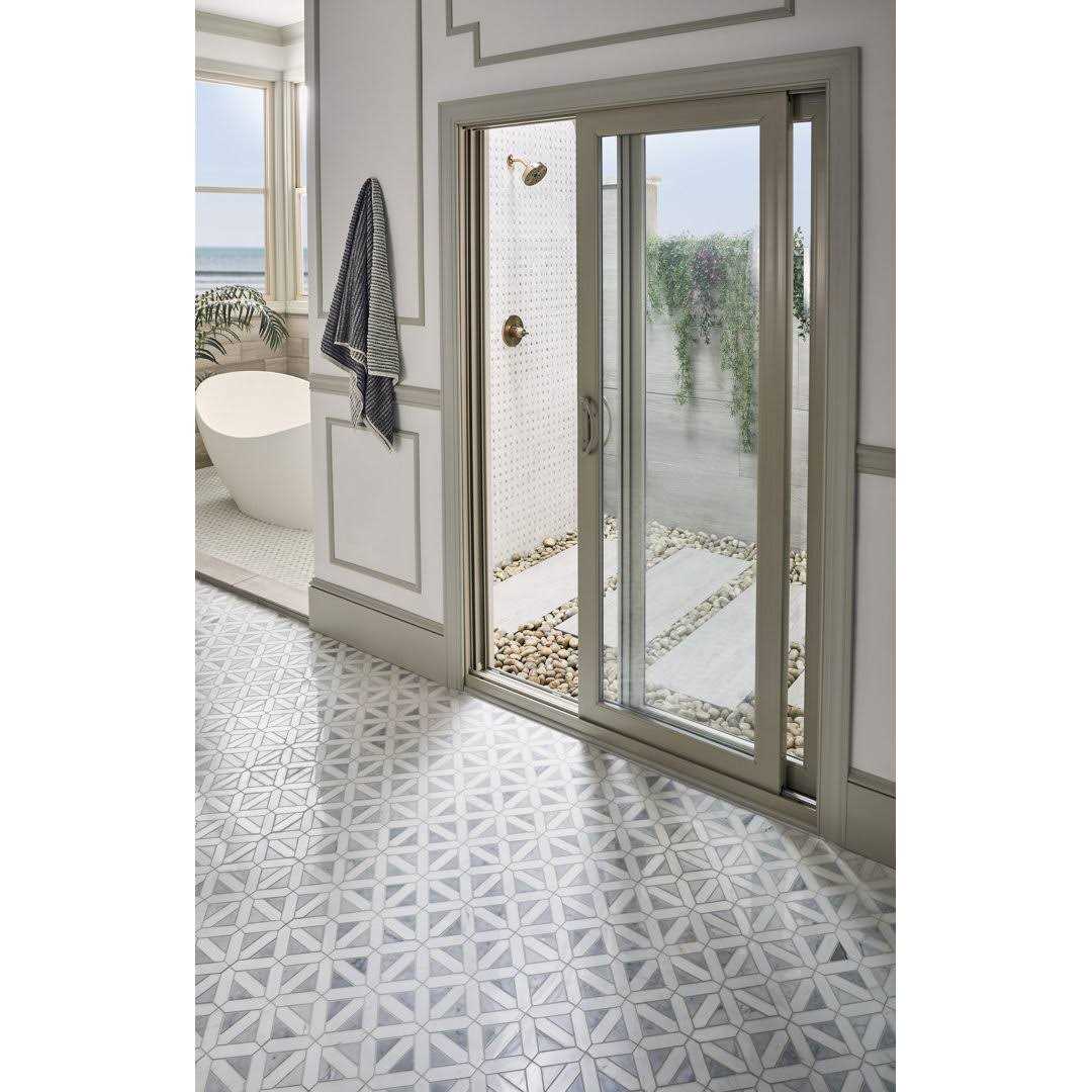 Bianco Dolomite 12 x 12 Marble Grid Mosaic Wall & Floor Tile MSI - Cheap Fitting