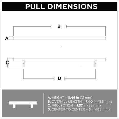 Liberty 6-5/16 in. Center-to-Center Champagne Bronze Bar Drawer Pull - Cheap Fitting