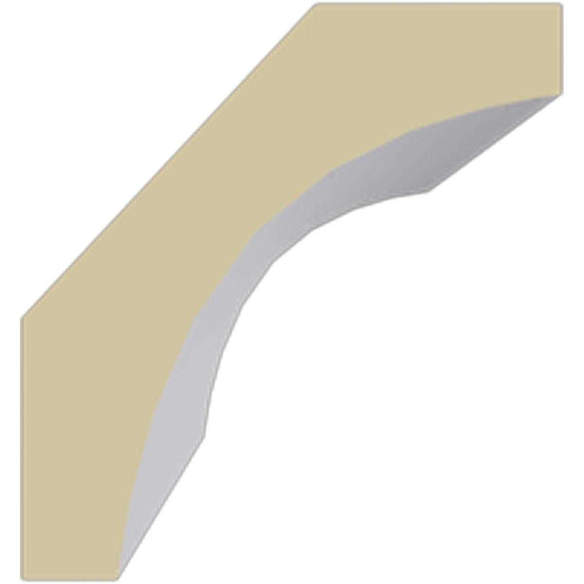 Ekena Millwork MLD02X01X02RE Reece Traditional Smooth Crown Moulding - Cheap Fitting