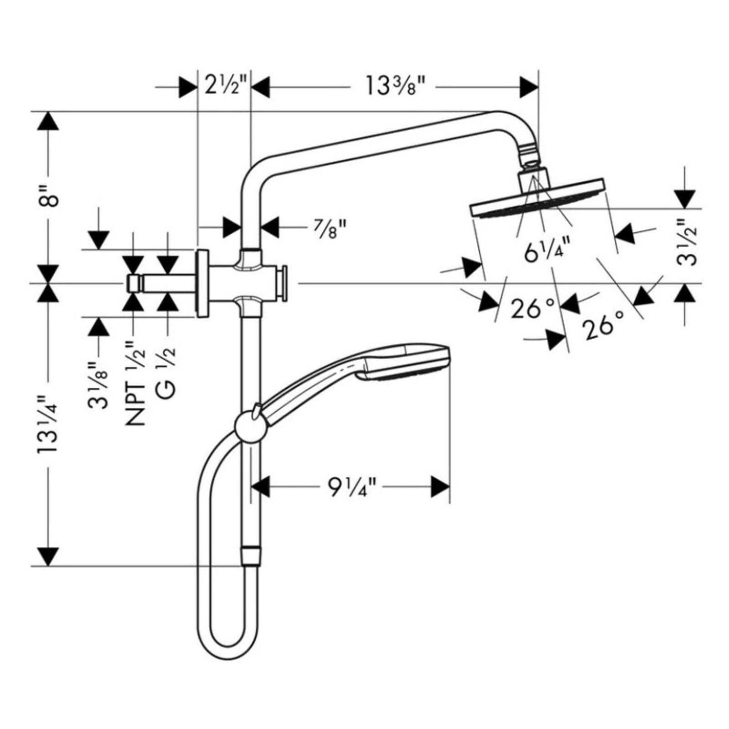 Hansgrohe Croma 04526 - Cheap Fitting