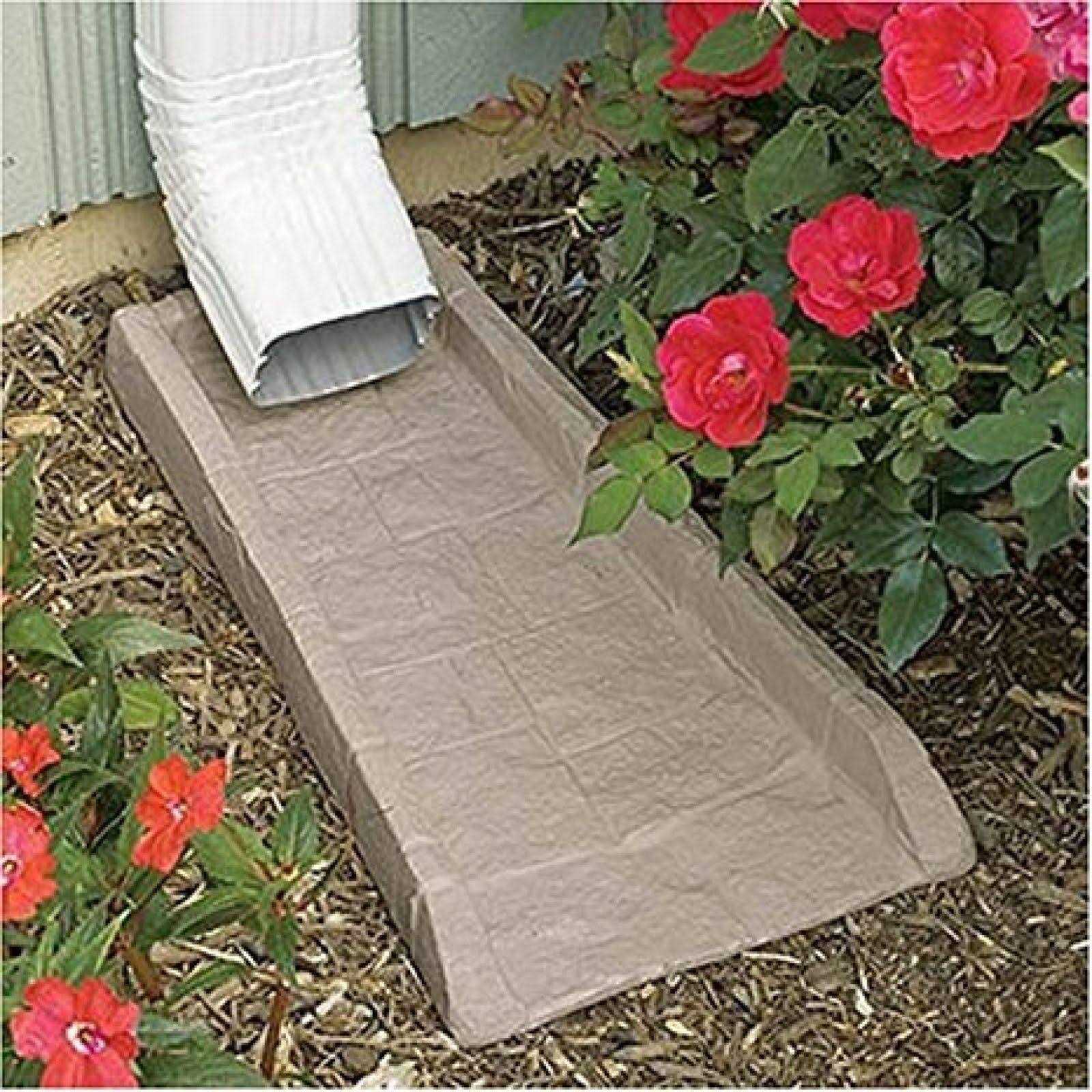Suncast Decorative Rain Gutter Downspout Splash Block - Cheap Fitting
