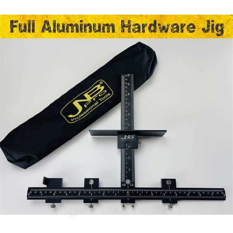 JNB PRO Precision Aluminum Cabinet Hardware Jig Tool Enhanced Drill Guide for Knobs, Pulls, and Handles Installation - Cheap Fitting