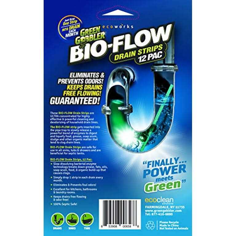 Green Gobbler Bio-Flow Drain Strips - Cheap Fitting