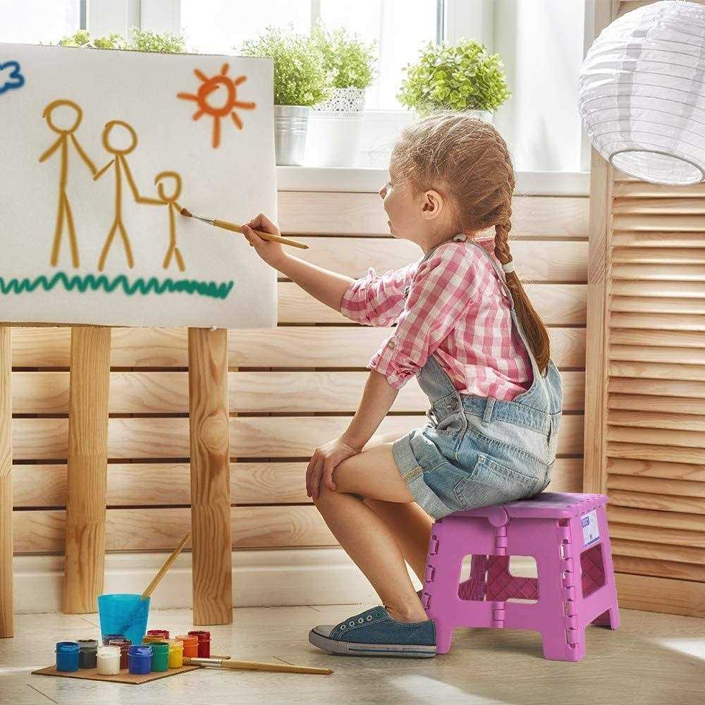 Dyforce Folding Step Stool Durable Kids Step Stool Heavy Duty Step Stools for Adults - Cheap Fitting