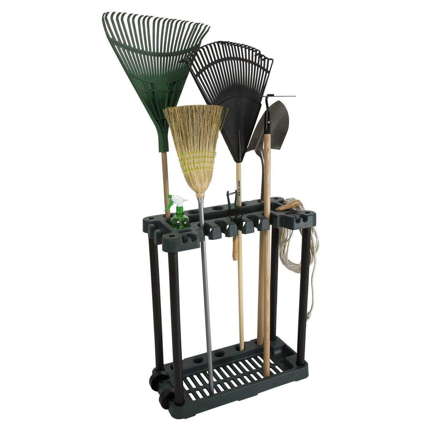Stalwart Rolling Garden Tool Storage Rack tower - Cheap Fitting