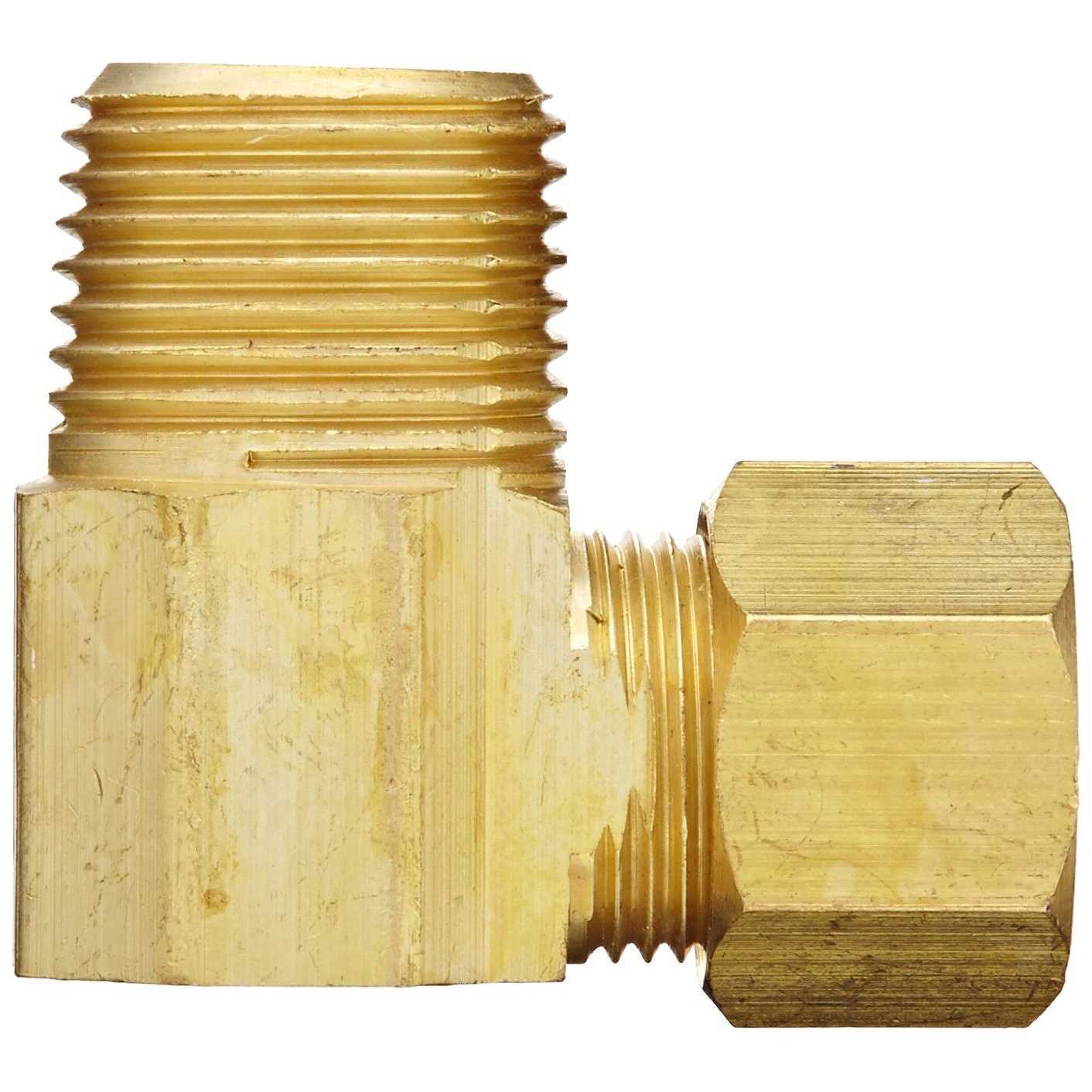 Anderson Metals 50069 Brass Compression Tube Fitting 90 Degree Elbow - Cheap Fitting