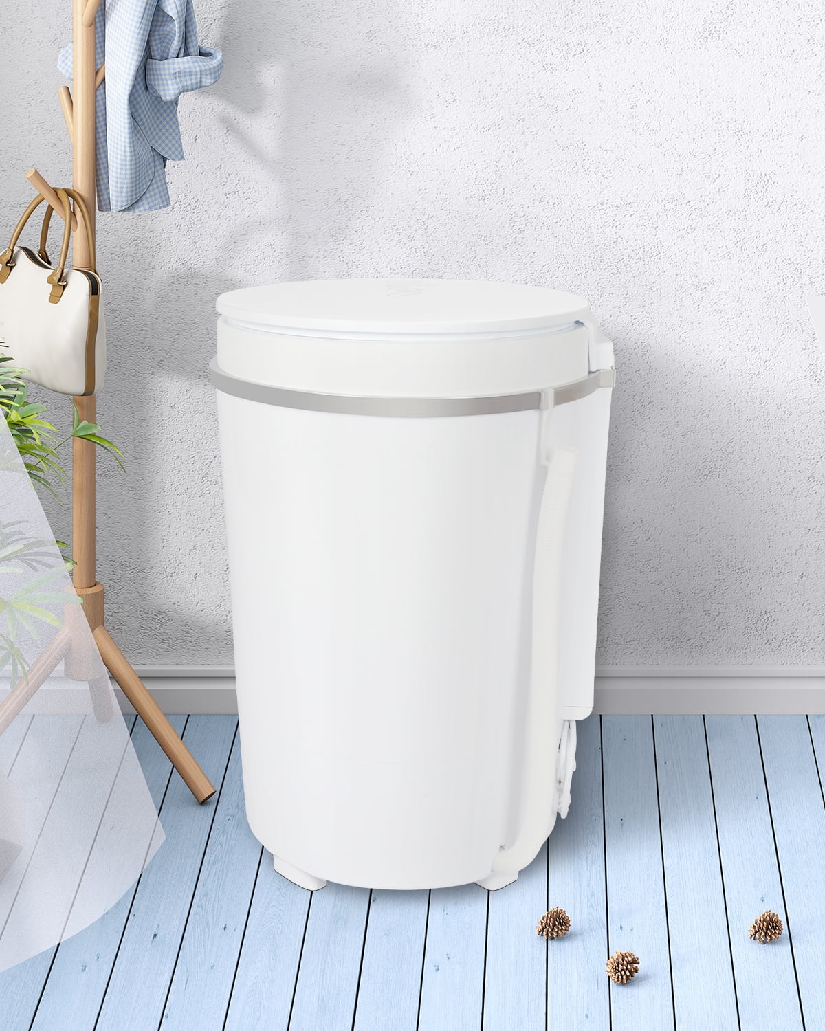 TABU 9lbs Mini Portable Washing Machine with Spiner Basket,Timer Control and Single Tub,White - Cheap Fitting