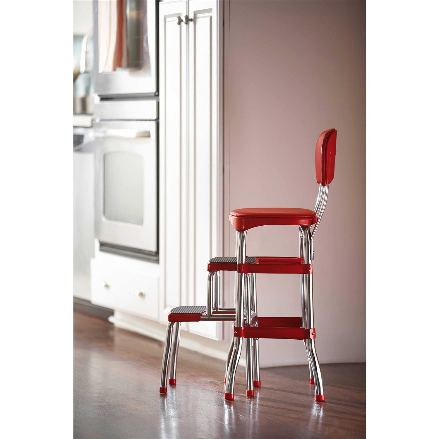 Cosco Black Retro Counter Chair / Step Stool - Cheap Fitting