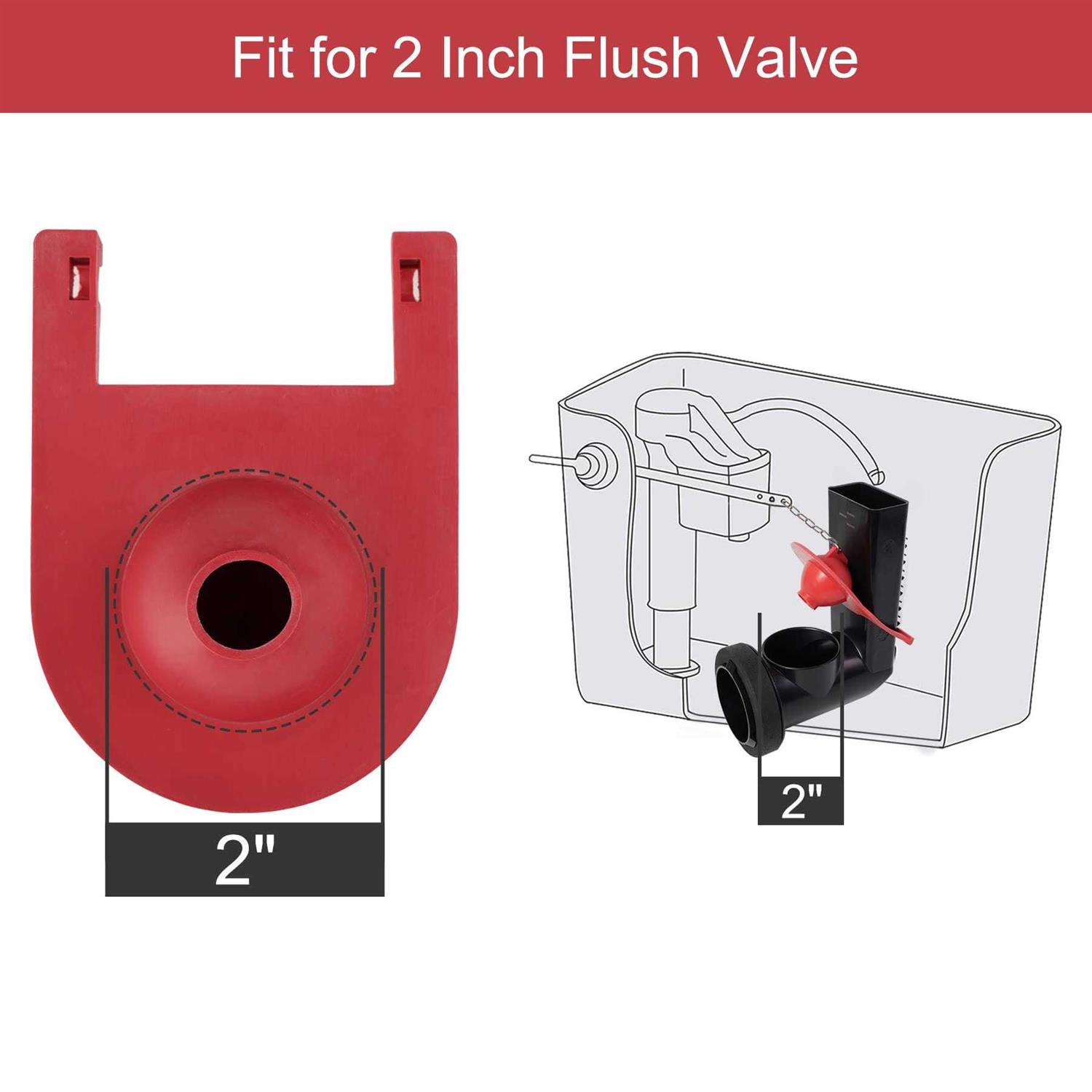 Hibbent 2 Pack Toilet Flapper Replacement for Kohler Hinge-style parts 84995 and 1000490 Flapper Replacement Water Saving - Cheap Fitting