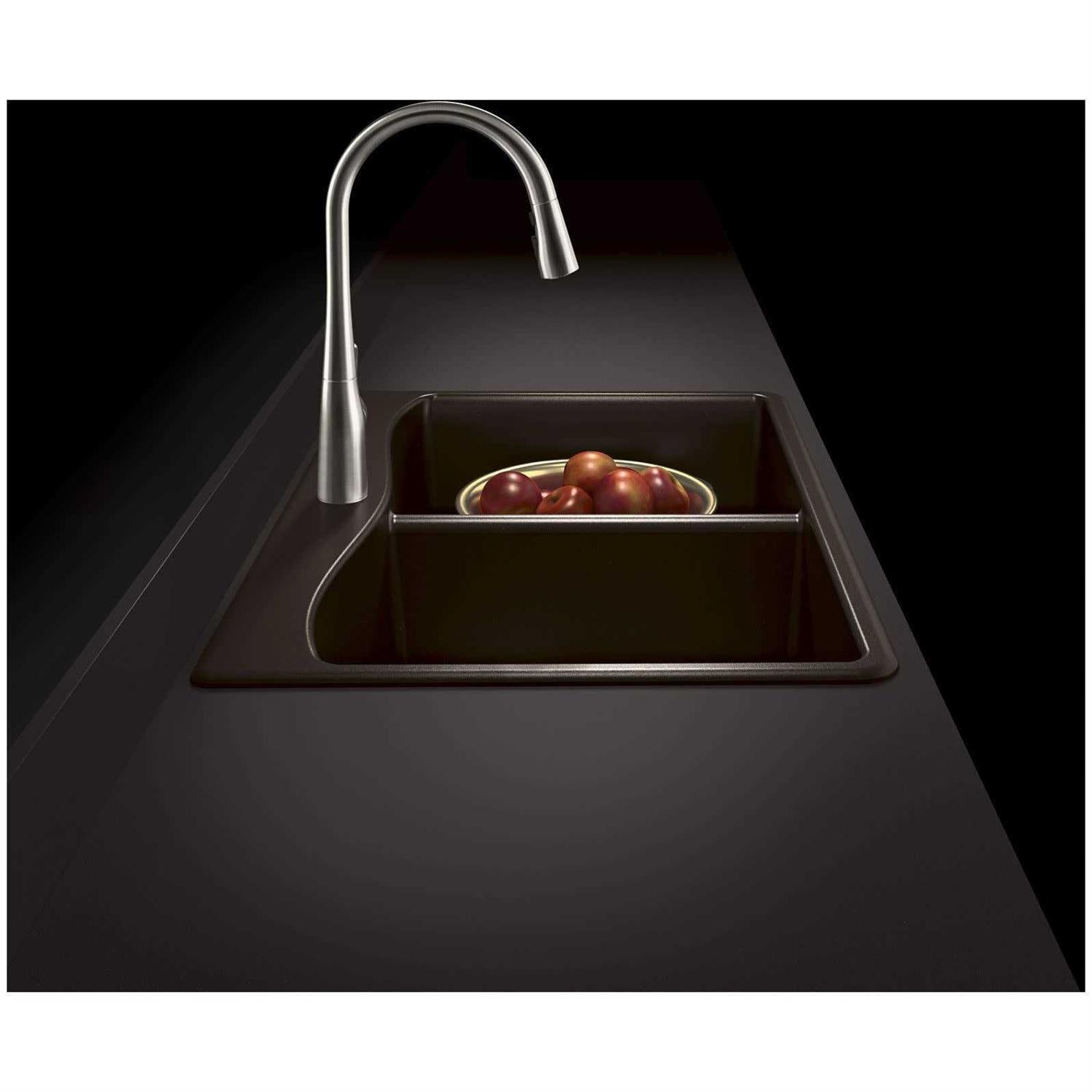 Kohler Kennon 33 x 22 x 9-5/8 Neoroc Top-mount/undermount Double-equal Kitchen Sink - Cheap Fitting