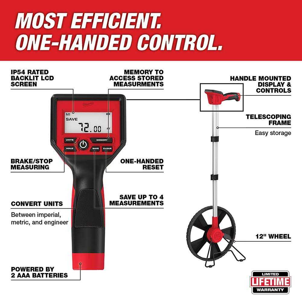 Milwaukee 48-22-5112 12 in. Digital Measuring Wheel - Cheap Fitting