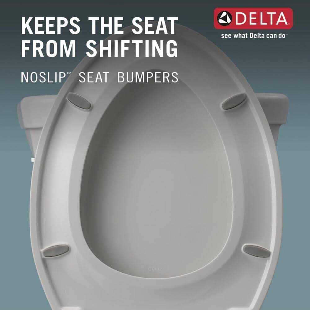 Delta Foundations 2-Piece 1.28 GPF Single Flush Round Front Toilet in White - Cheap Fitting