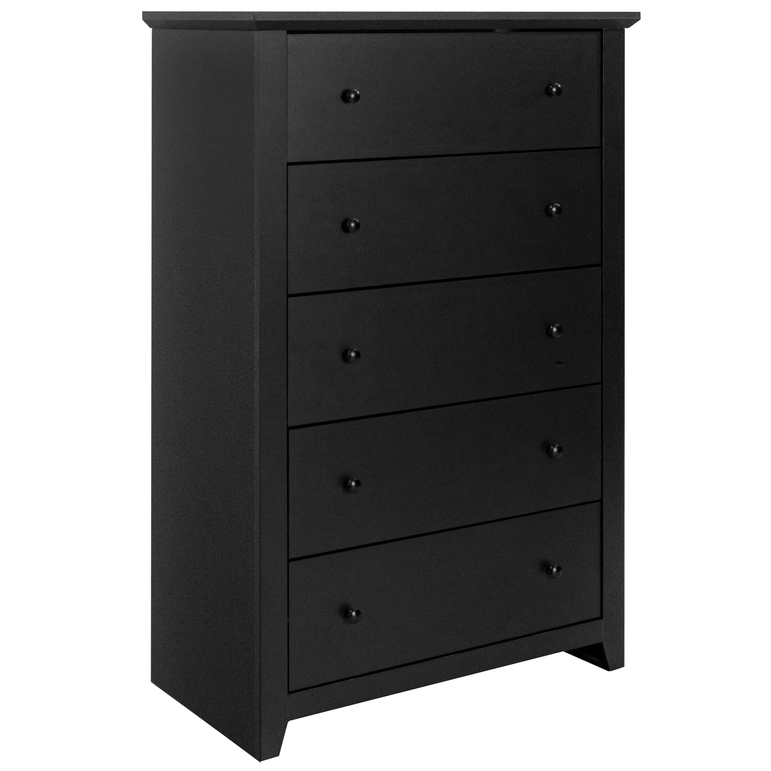 TrumanPick Black 5 Drawer Dresser, 47