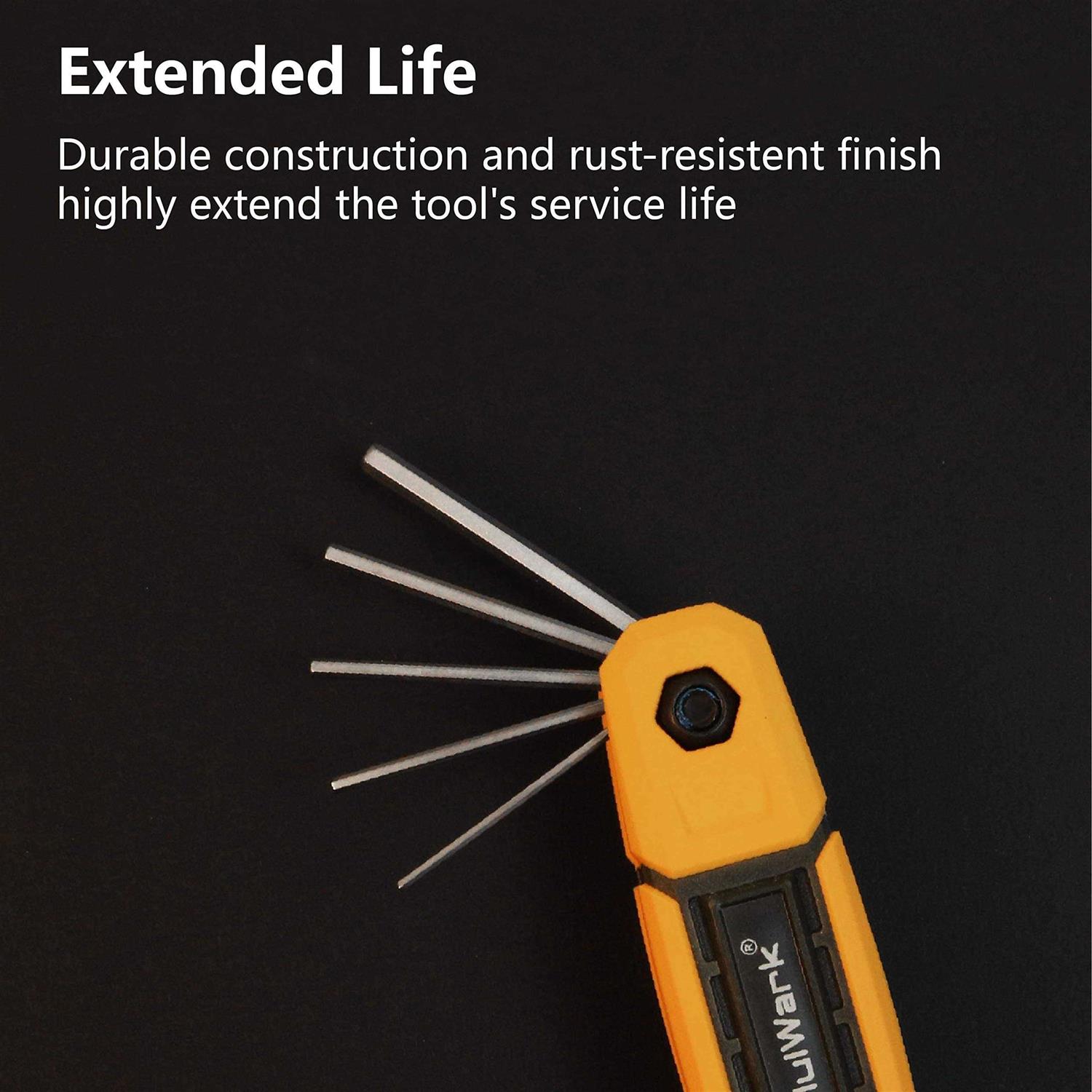 Mulwark 17pcs Folding Allen Wrench Set Metric & Standard Sae Key Tool 2 Pack Portable Hex for Basic Home Repair and general A - Cheap Fitting