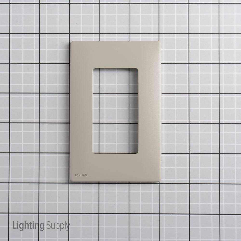 Leviton REWP1 Renu 1-Gang Screwless Snap-On Wallplate - Cheap Fitting