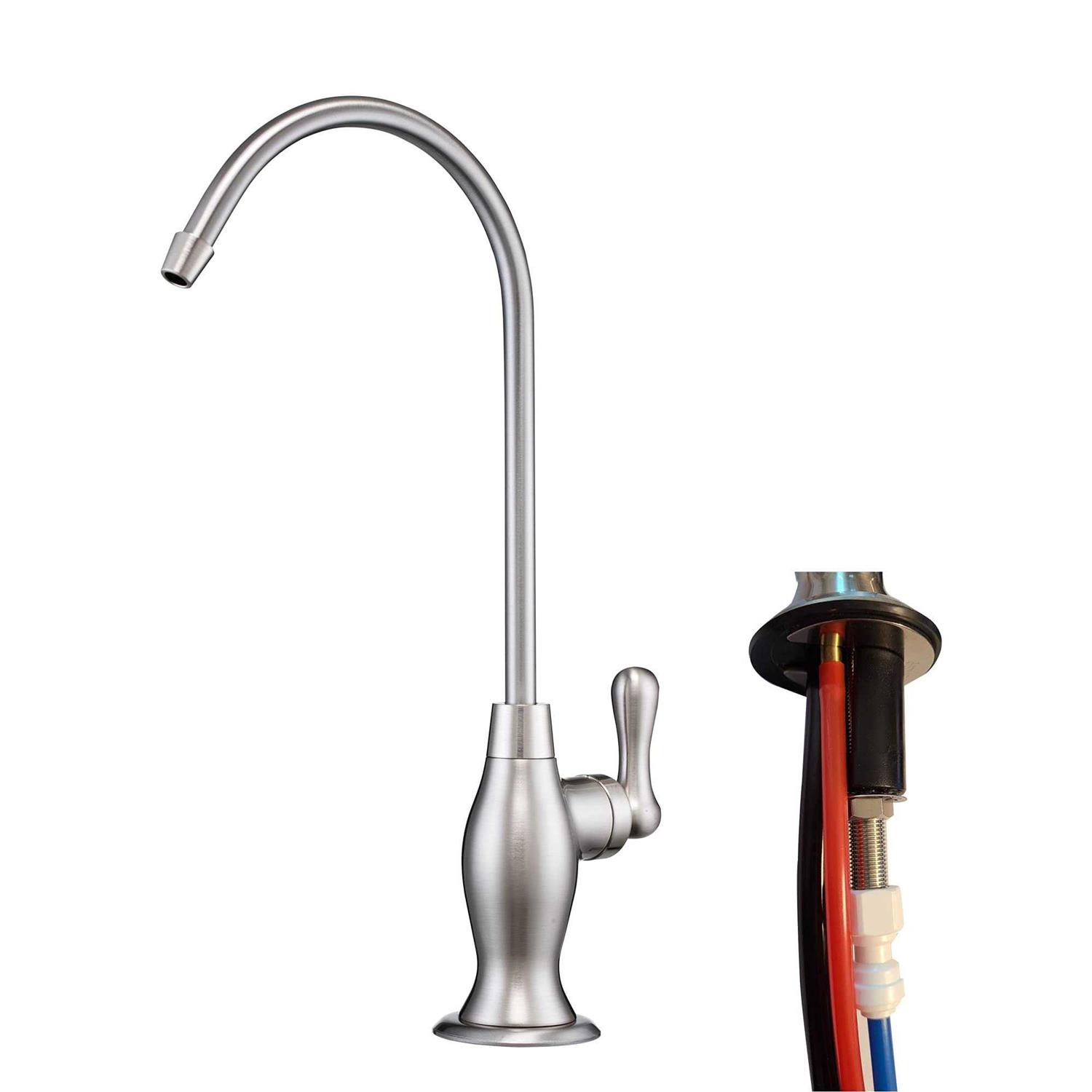Water Filter Tec Air Gap 3 Line Water Filtration Reverse Osmosis Faucet Lead-Free - Cheap Fitting