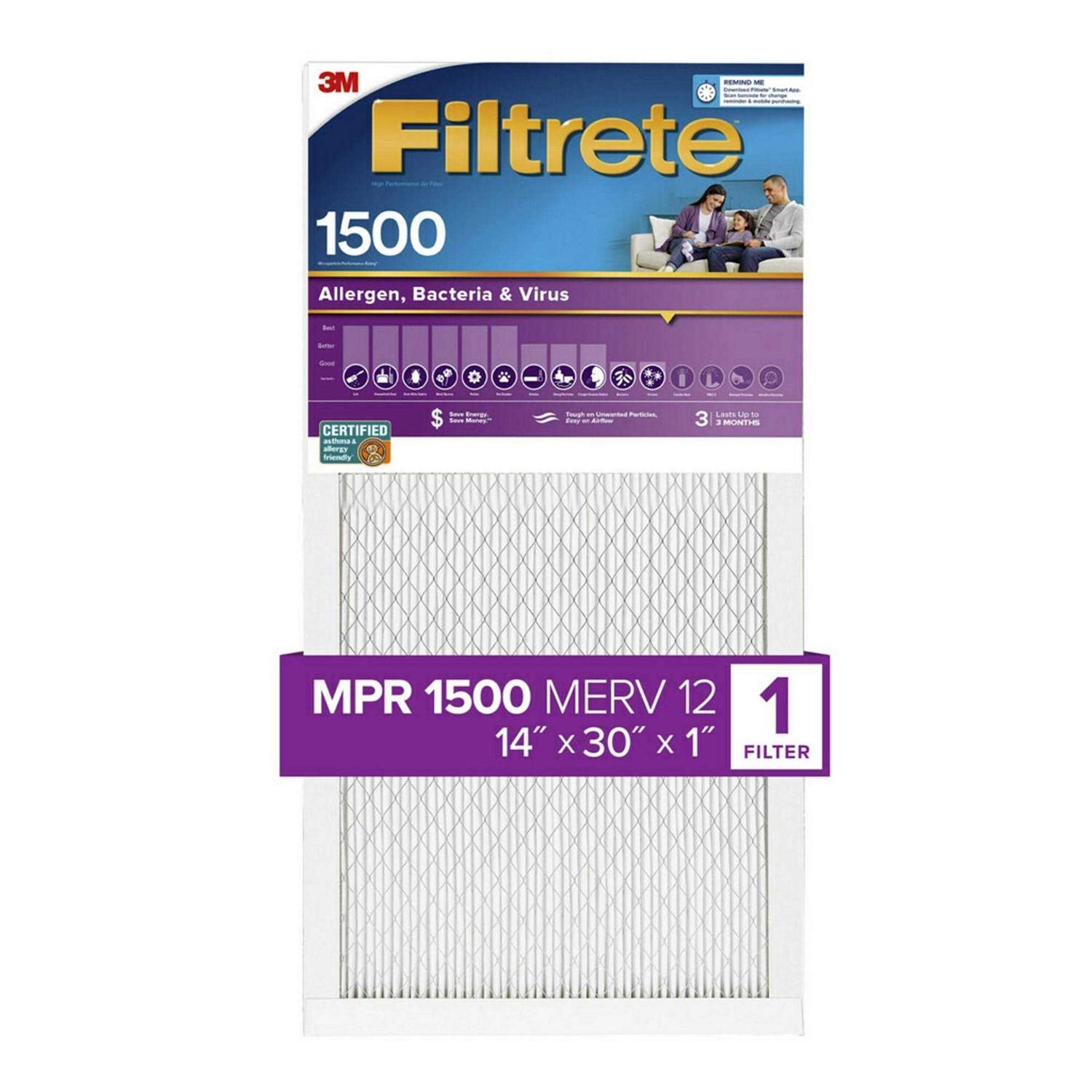 3M Filtrete 1500 Ultra Allergen Filter - Cheap Fitting