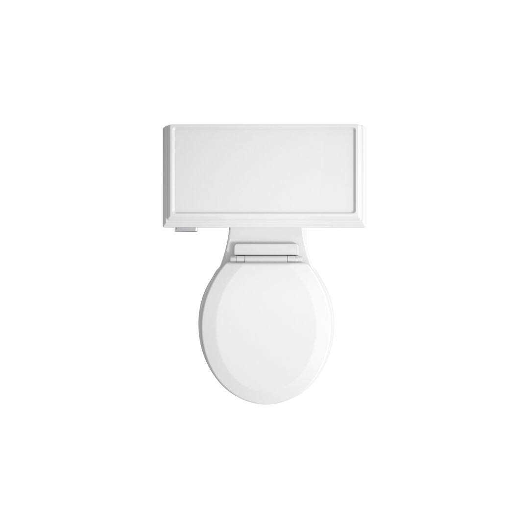 Kohler K-3986-0 White Memoirs 1.28 GPF Two piece Round front Classic Comfort Height Toilet - Cheap Fitting