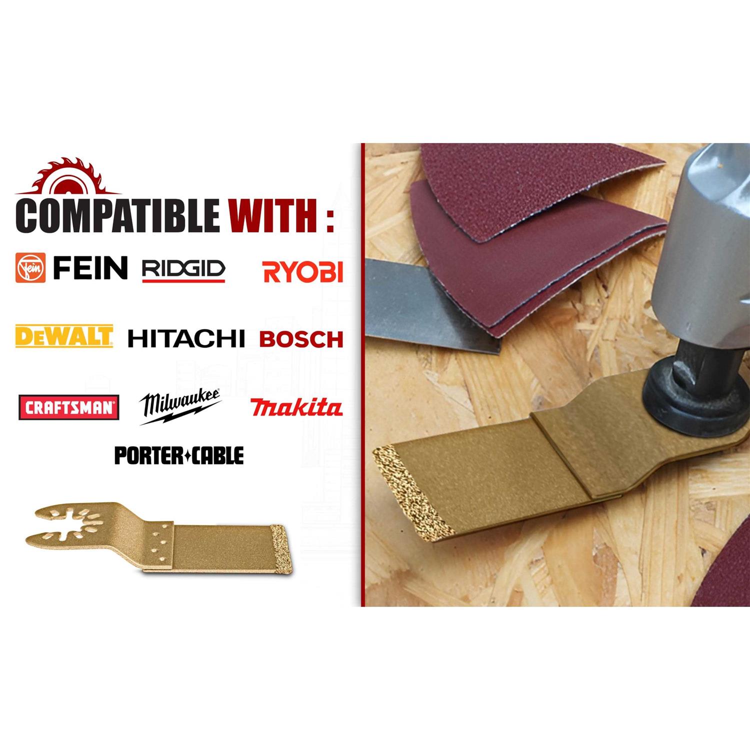 Diamond Oscillating Saw Blades Grout Removal Carbide Blade - Cheap Fitting