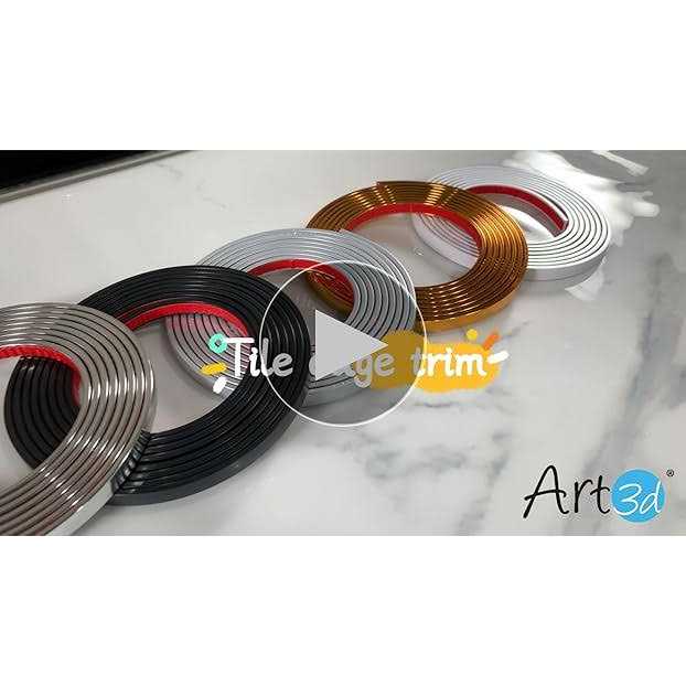 Art3d 30 Ft Peel and Stick Flexible Vinyl Molding Trim for Wall Tile Edges - Cheap Fitting