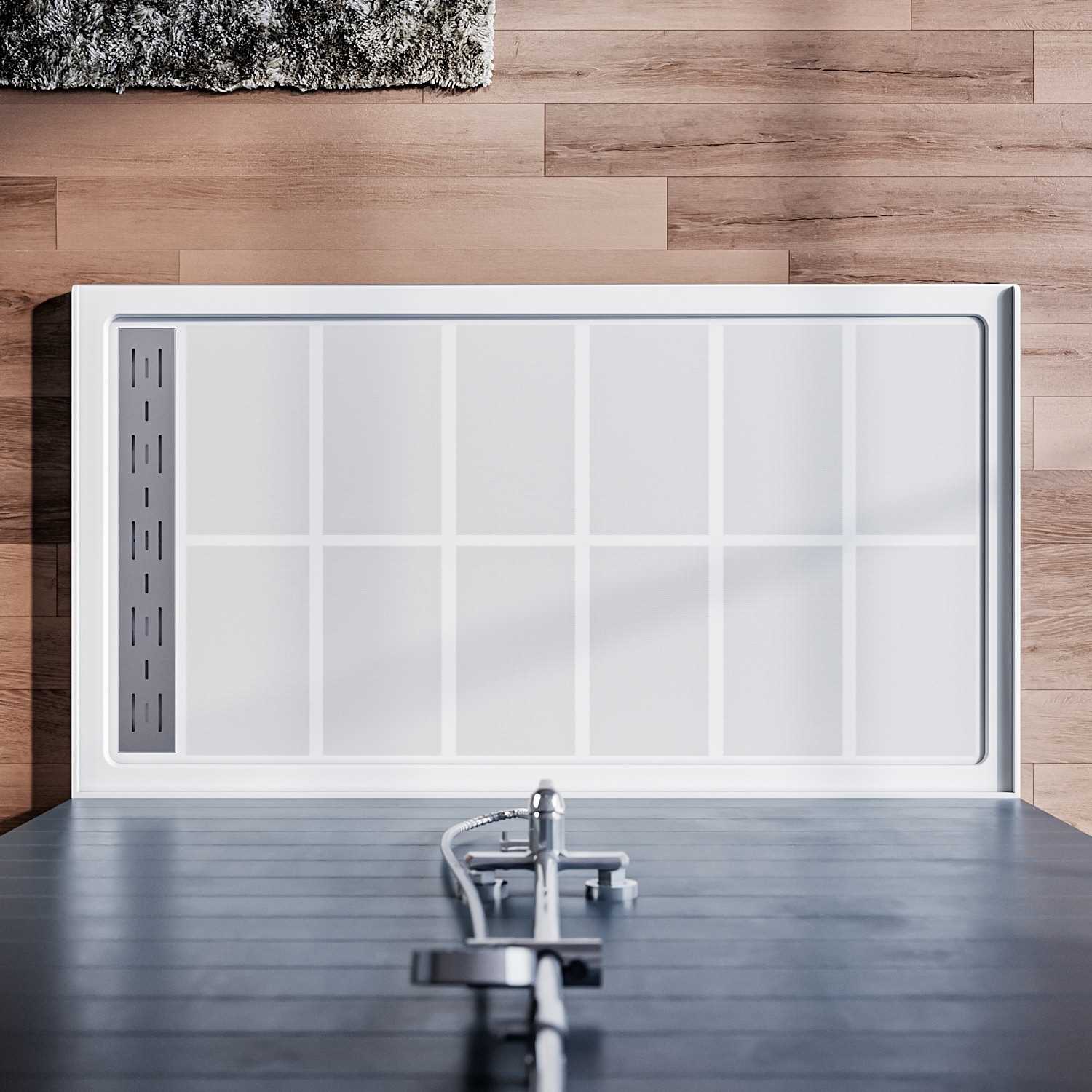 48 in. W x 72 in. H Double Sliding Semi-Frameless Shower Doors in Matte Black Finish Clear Glass - Cheap Fitting