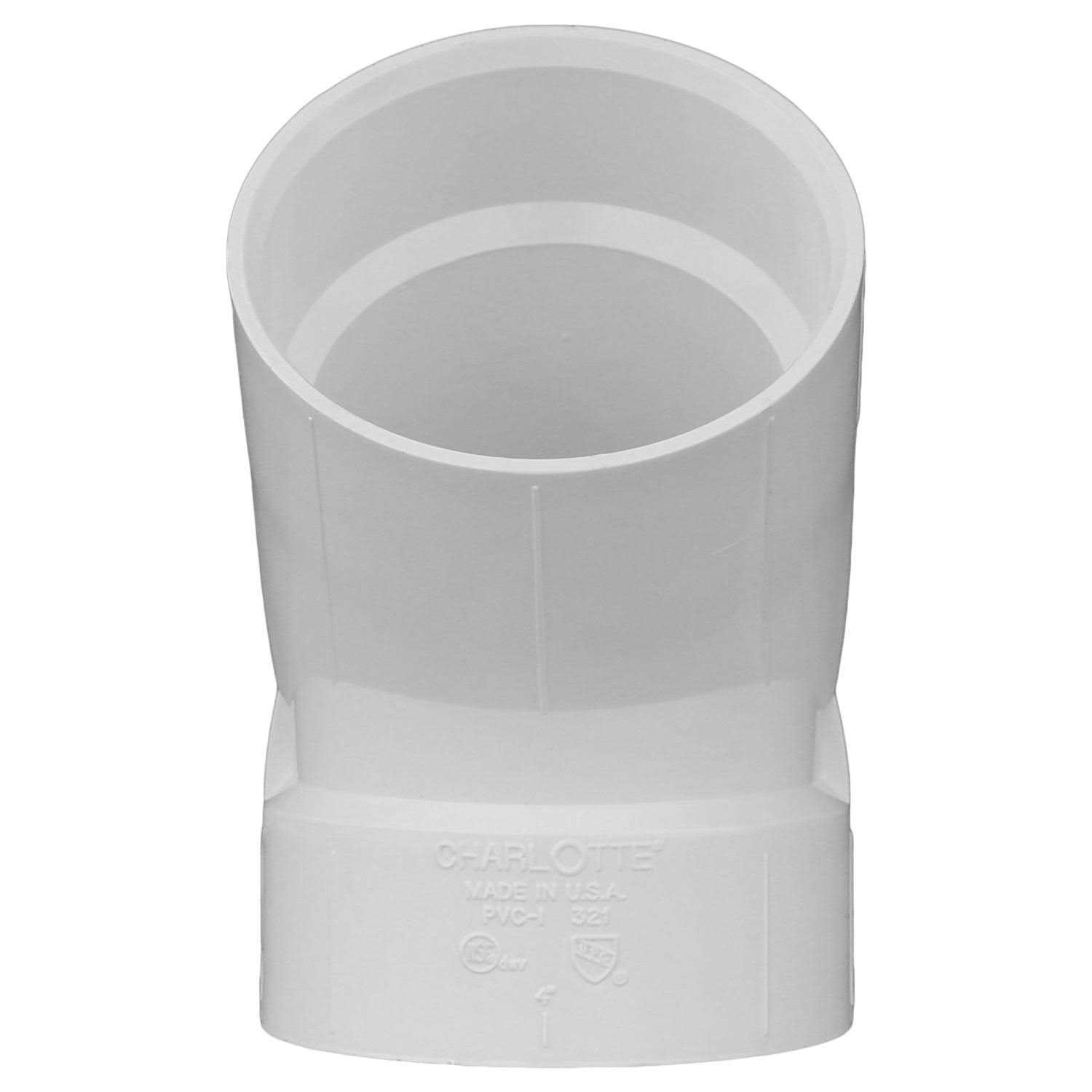 Charlotte Pipe Elbow PVC DWV 4  45 Deg - Cheap Fitting