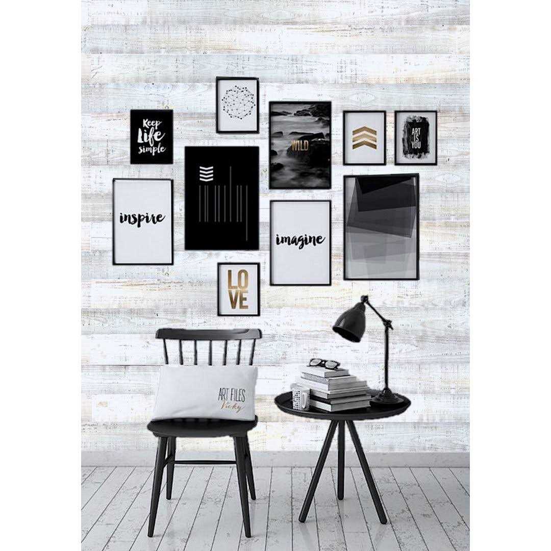 Easy Planking Thermo-treated 1/4 in. x 5 in. x 4 ft. White Barn Wood Wall Planks - Cheap Fitting