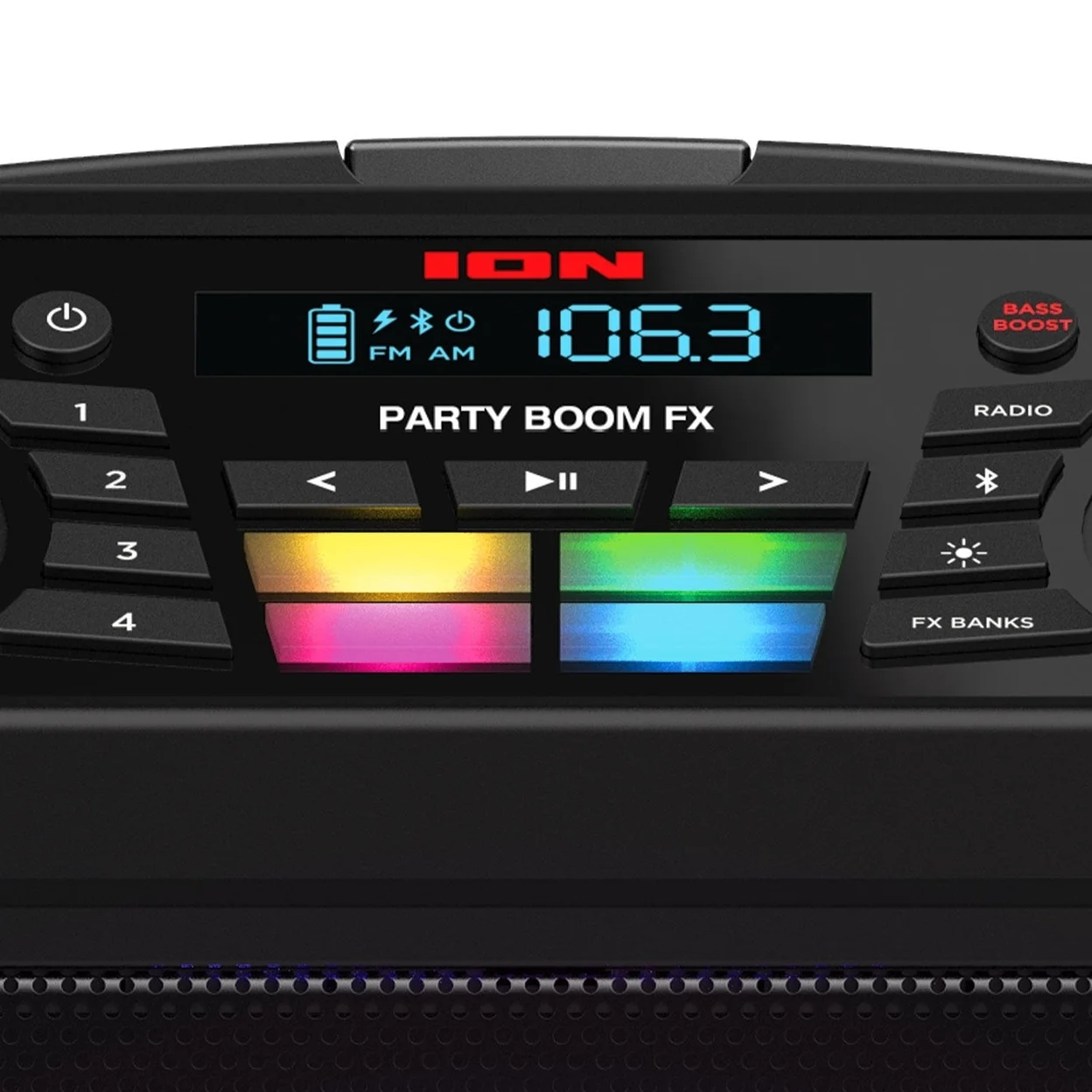 ION Audio Party Boom FX Portable Bluetooth Speaker with LED Lighting, Black, iPA101A - Cheap Fitting