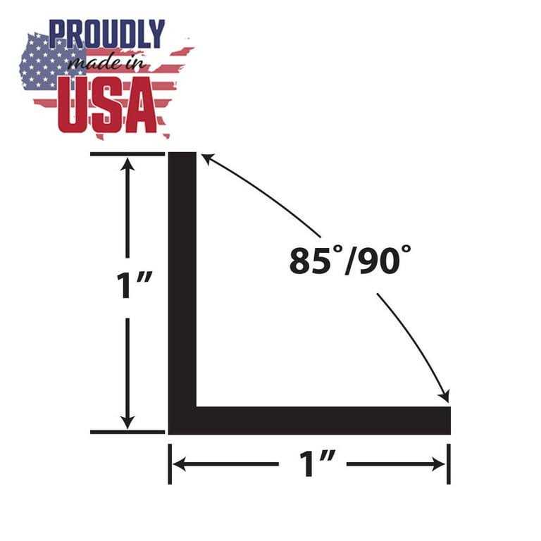 Outwater 3/64 Thick Styrene Plastic Angle Moulding Lengths - Cheap Fitting