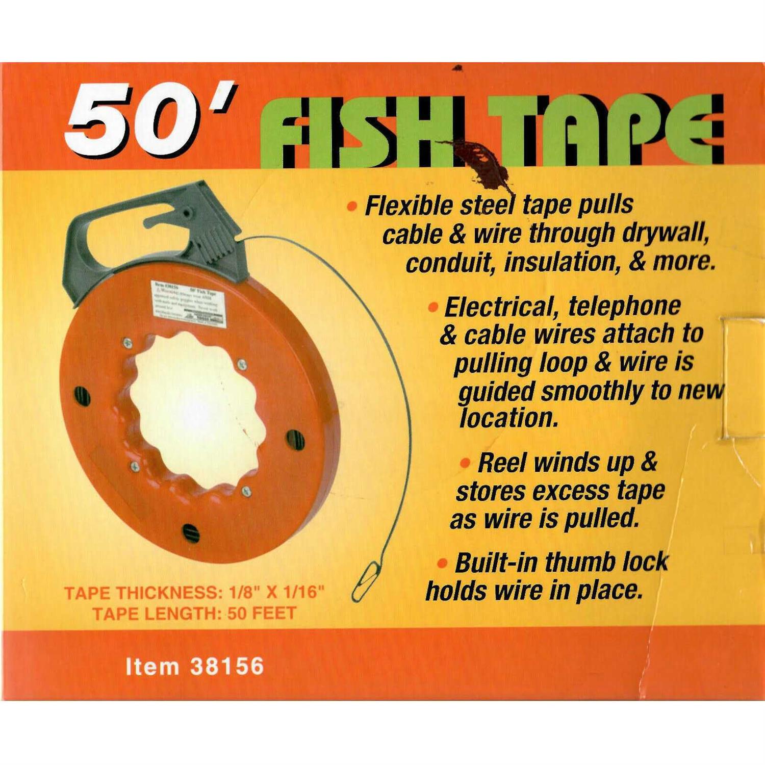 Cen-Tech 50 ft. Fish Tape - Cheap Fitting