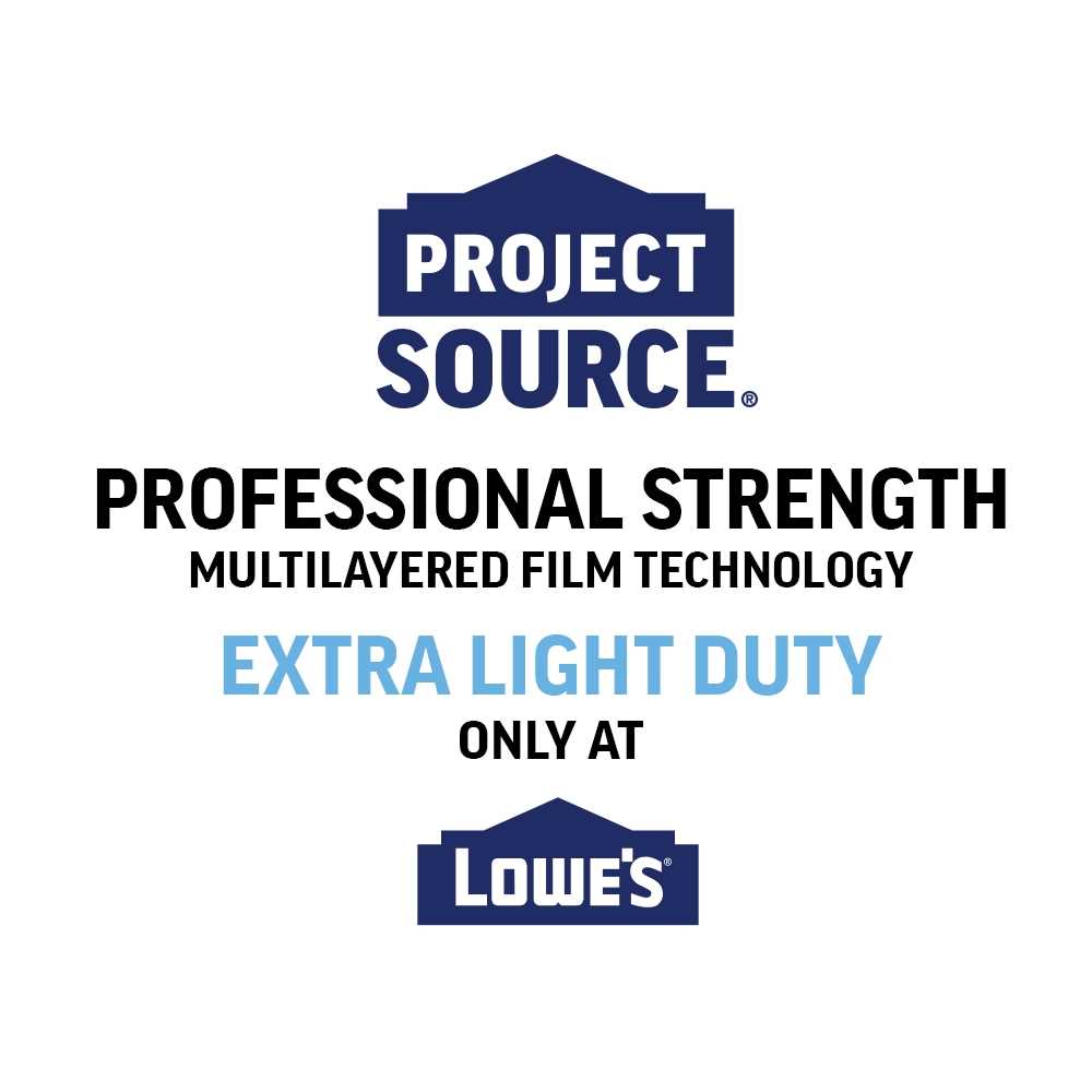 Project Source 400-ft Clear 0.5-mil Plastic Sheeting 110SG12400LOWES.5C - Cheap Fitting