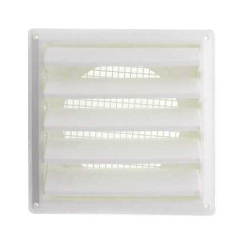 Lambro Industries 608W 8 Louvered Air Intake Vent - Cheap Fitting