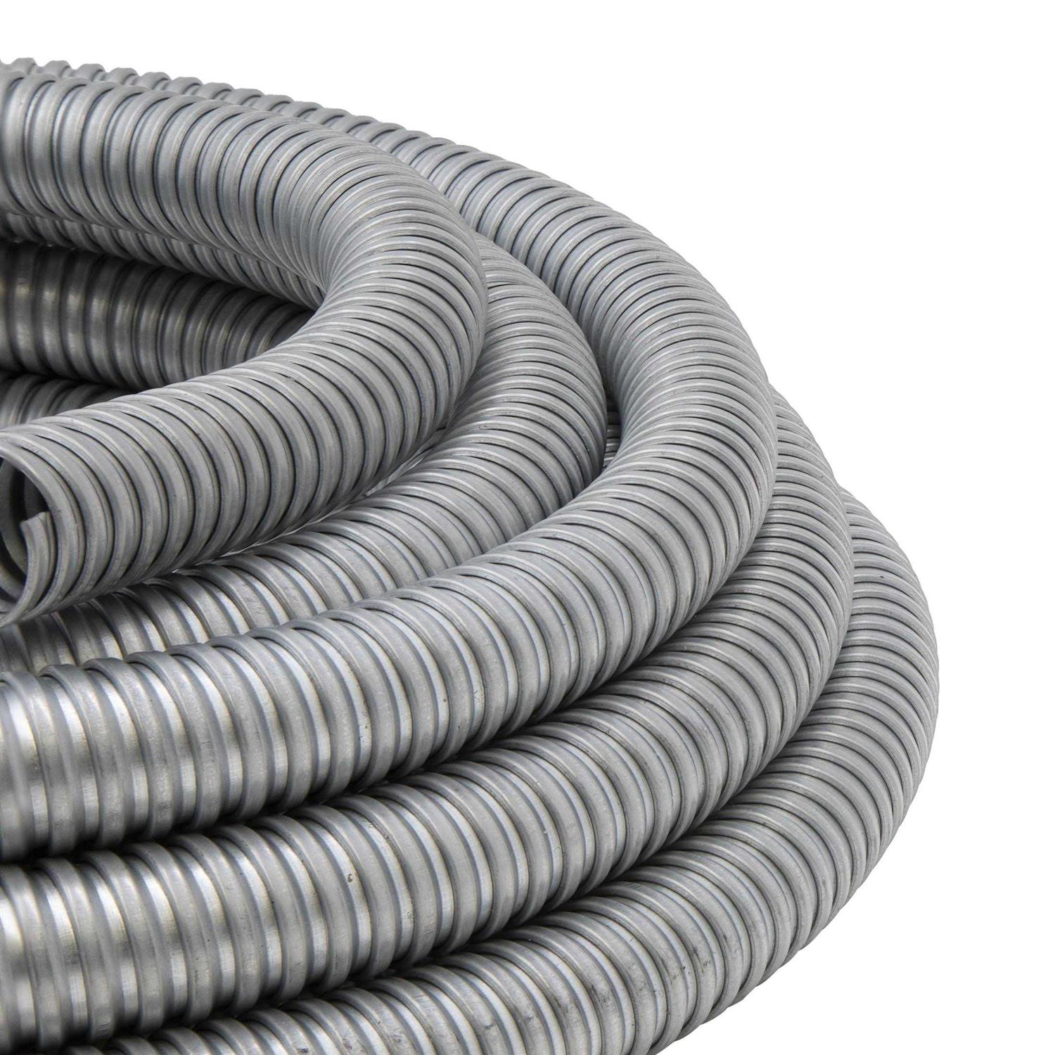 Maxxima 25 ft. Galvanized Steel Flexible Conduit - Cheap Fitting