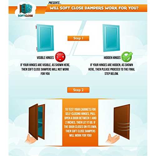 10 Pack Rok Hardware Soft Close Damper for Cabinet Doors/Compact/SoftClose Cabinet Adapter/Polished Nickel/Hardware/Hinge SCD103	10 Pack Rok Hardware Soft Close Damper for Cabinet Doors/Compact/SoftClose Cabinet Adapter/Polished Nickel/Hardware/Hing - Cheap Fitting