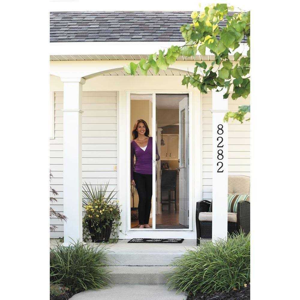 Larson Brisa White Retractable Screen Door Single - Cheap Fitting