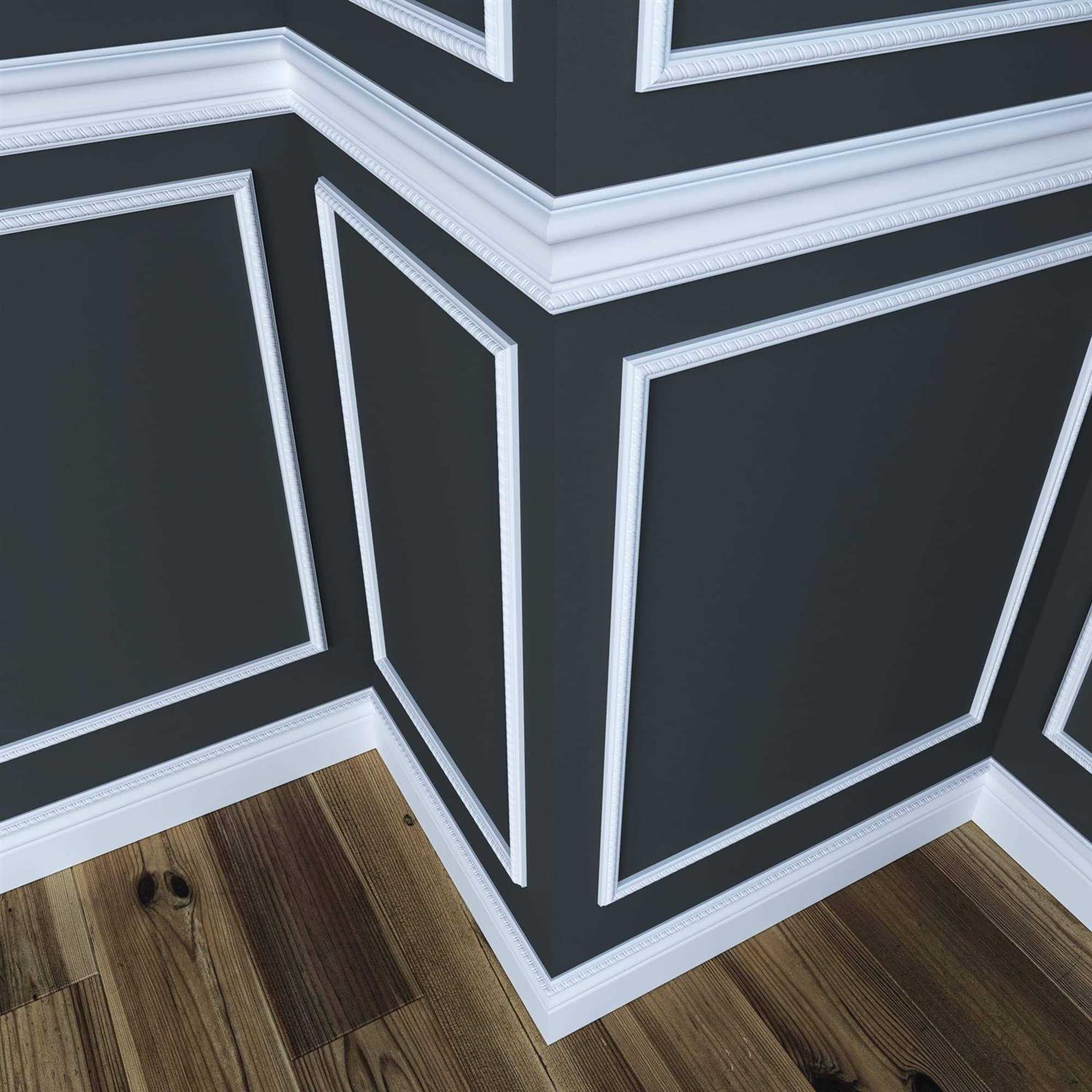 Ornamental Mouldings 1811-4WHW .5 in. D X .75 in W. X 47.5 in. L - Cheap Fitting