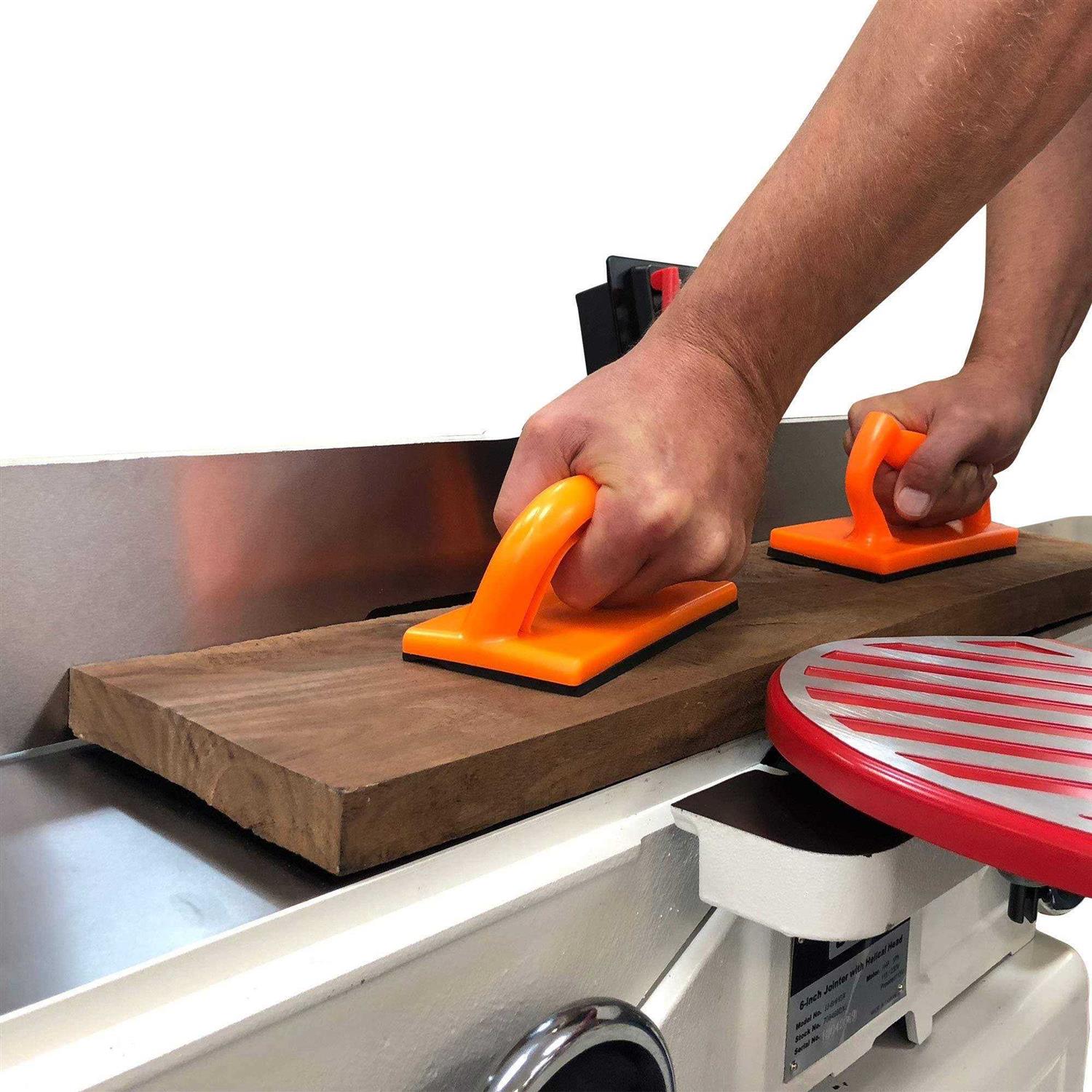 Peachtree Woodworking Supply Safety Woodworking Push Block and Push Stick Package 5 Piece Set In Safety Orange Color Ideal for Woodworkers and Use On - Cheap Fitting