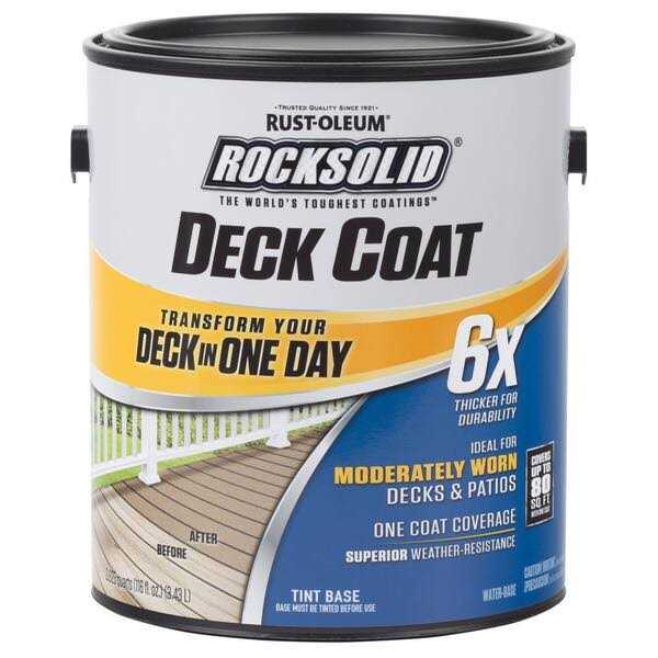 Rust-Oleum RockSolid 1 gal Exterior 6X Deck Coat - Cheap Fitting