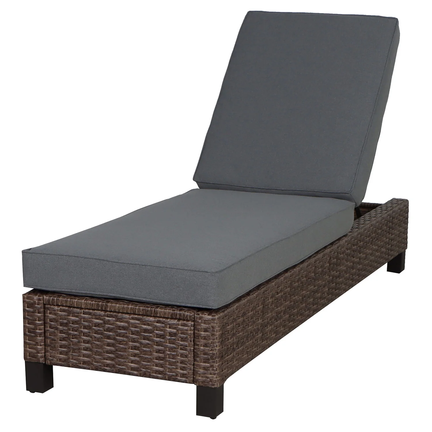 Better Homes & Gardens Brookbury Single Outdoor Chaise Lounge Chair- Gray - Cheap Fitting