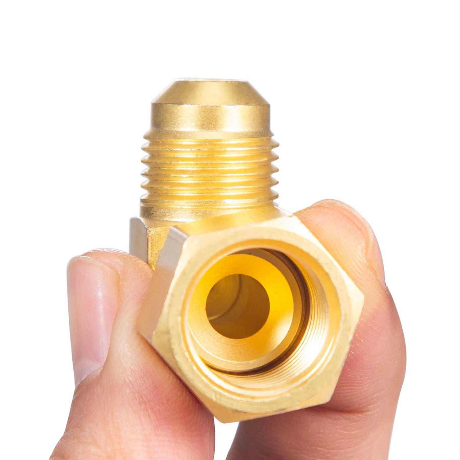 Breezliy 90° Elbow Connector Replacement for Olympian Low Pressure Gas Fired Heaters Brass 3/8 female swivel flare x 3/8 male flare - Cheap Fitting