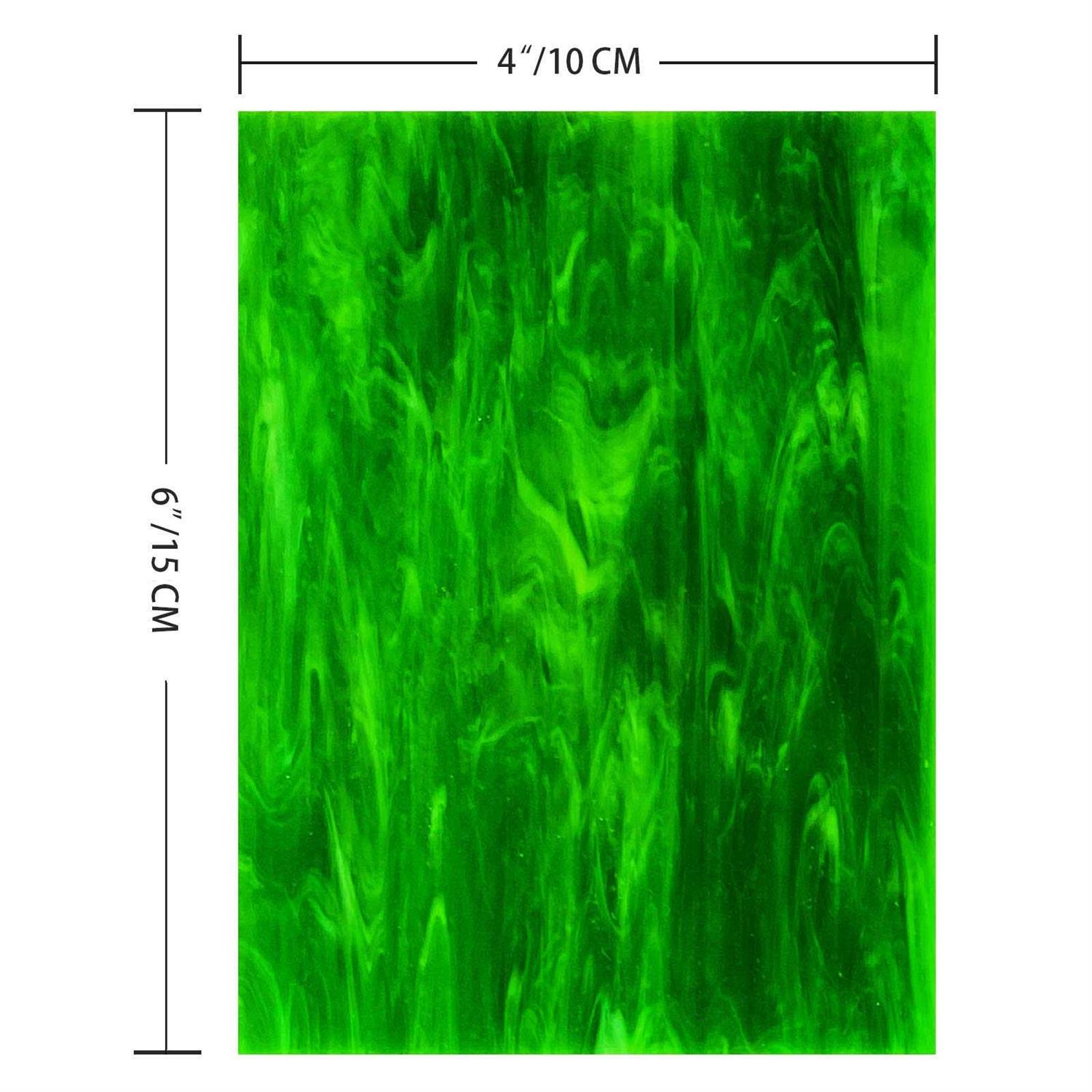 Paljolly 9 Pack Stained Glass Sheets, 4 x 6 inch Mosaic Glass Stained Glass Supplies and Projects - Cheap Fitting