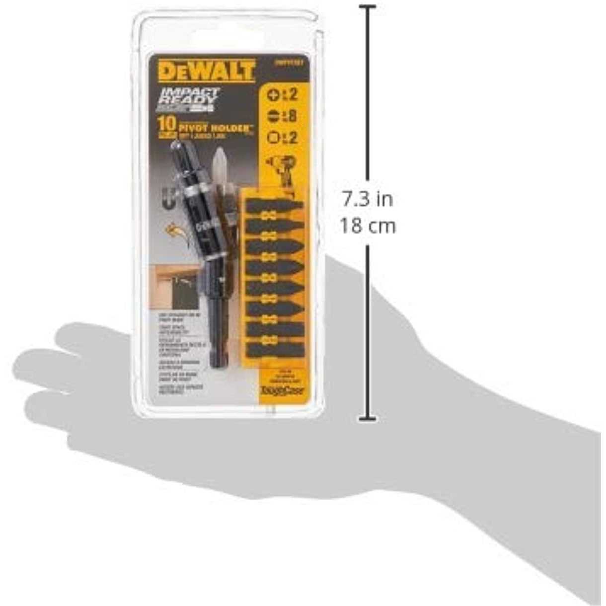 DeWalt DWPVTSET 10 pc Pivot Holder Set with Bit Bar - Cheap Fitting