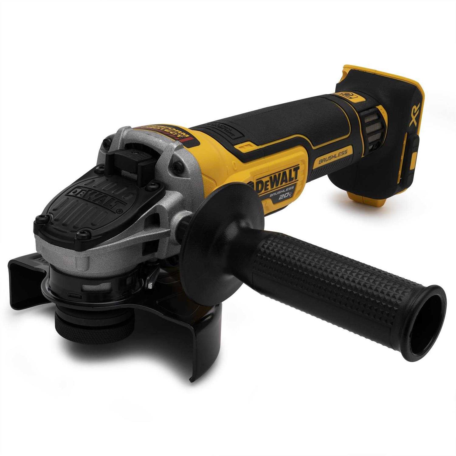 DeWalt 20V MAX XR 4.5 in. Slide Switch Small Angle Grinder with Kickback Brake DCG405B - Cheap Fitting